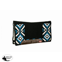 New! ~ Showman® 33 X 38 Contoured Cutter Style Saddle Pad With Navajo Top Design.