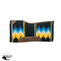 Showman® 34 X 36 3/4 Black Blue And Mustard Colored Saddle Pads & Blankets