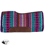 Showman® 34" x 36" x 3/4" Multi colored memory felt bottom saddle pad. - Country Scene Saddlery and Pet Supplies