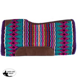 Showman® 34" x 36" x 3/4" Multi colored memory felt bottom saddle pad. - Country Scene Saddlery and Pet Supplies