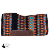 Showman® 34" x 36" x 3/4" Multi colored memory felt bottom saddle pad. - Country Scene Saddlery and Pet Supplies