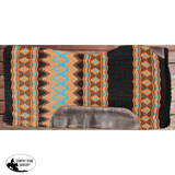 Showman® 34" x 36" x 3/4" Multi colored memory felt bottom saddle pad. - Country Scene Saddlery and Pet Supplies