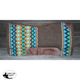 Showman® 34" x 36" Brown memory felt bottom saddle pad. - Country Scene Saddlery and Pet Supplies