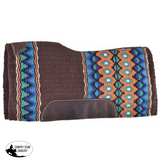 Showman® 34" x 36" Brown memory felt bottom saddle pad. - Country Scene Saddlery and Pet Supplies