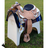 New! ~ Showman® 34 X 36 Royal Blue Memory Felt Bottom Saddle Pad..