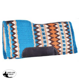 New! Showman® 34 X 36 Turquoise Memory Felt Bottom Saddle Pad.