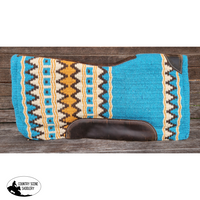 Showman® 34’ X 36’ Turquoise Memory Felt Bottom Saddle Pad.