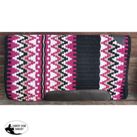 Showman® 34 X 38 Wool Top Cutter Pad With Navajo Top. Pink Saddle Pads & Blankets
