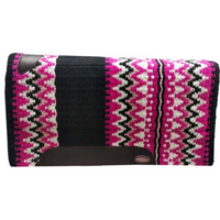 Showman® 34 X 38 Wool Top Cutter Pad With Navajo Top. Pink Saddle Pads & Blankets