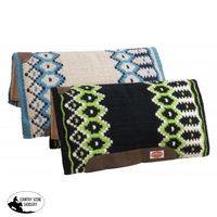 Showman ® 36 X 34 100% New Zealand Wool Cutter Style Pad. Cruiser-Choc-Chip-Suede-Spotted-Hair