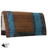 Showman ® 36 X 34 Cutter Pad. Teal/brown Saddle Pads & Blankets