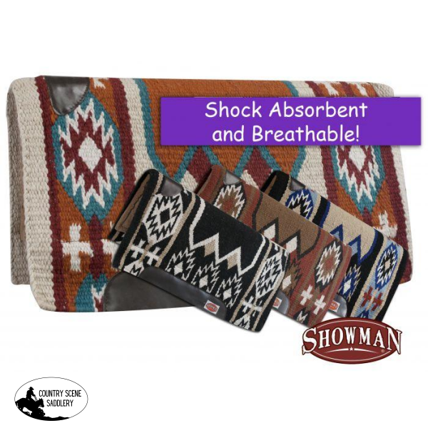 New! Showman ® 36 X 34 Cutter Pad With Memory Felt Bottom And Navajo Design.