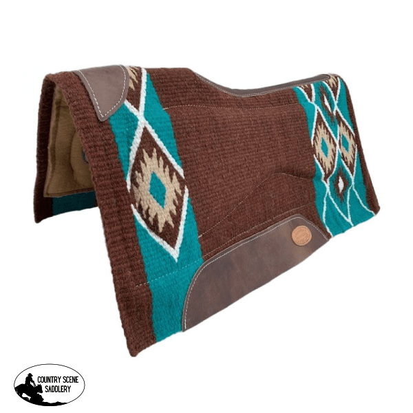 Showman ® 36 X 34 Memory Felt Bottom Pad With Contoured Spine Western Pads