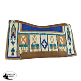 Showman ® 36" x 34" Wool Top Contoured Memory Felt Bottom Pad Blue. - Country Scene Saddlery and Pet Supplies