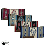 Showman ® 36” X 34” Wool Top Contoured Memory Felt Bottom Saddle Pad – Navajo Diamond - Country Scene Saddlery and Pet Supplies