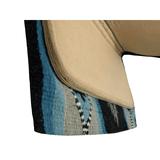 Showman ® 36” X 34” Wool Top Contoured Memory Felt Bottom Saddle Pad – Navajo Diamond - Country Scene Saddlery and Pet Supplies