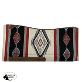 Showman ® 36” X 34” Wool Top Contoured Memory Felt Bottom Saddle Pad – Navajo Diamond - Country Scene Saddlery and Pet Supplies