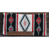 Showman ® 36” X 34” Wool Top Contoured Memory Felt Bottom Saddle Pad – Navajo Diamond - Country Scene Saddlery and Pet Supplies