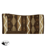 Showman ® 36 X 34 Wool Top Contoured Memory Felt Bottom Saddle Pad Southwest Brown Western