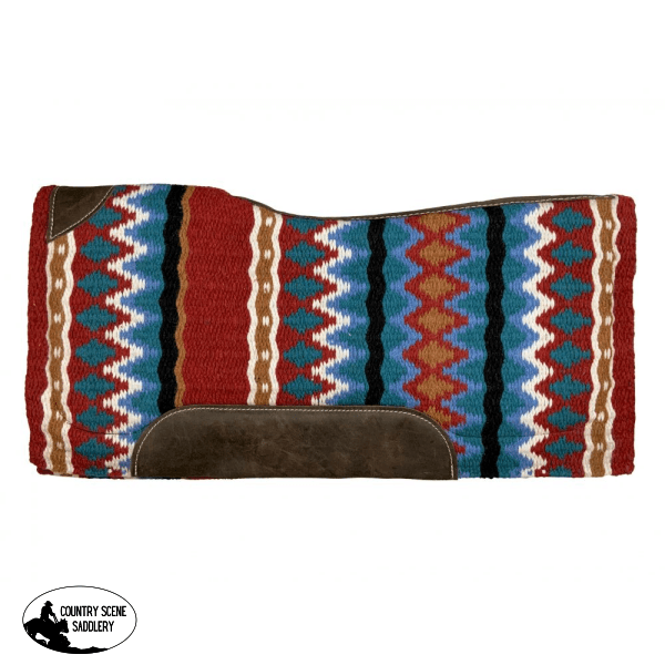 Showman ® 36 X 34 Wool Top Saddle Pad Western