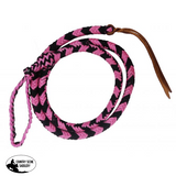 Showman ® 4.5 ft Braided nylon Over & Under whip. - Country Scene Saddlery and Pet Supplies