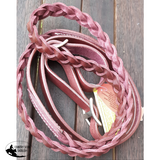 Showman ® 7 Ft Argentina Cow Leather Contest Reins. 1 X Ft.