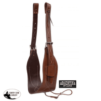 Showman ® 7 Wide Contoured Argentina Cow Leather Back Cinch With Roller Buckles. Back Cinch