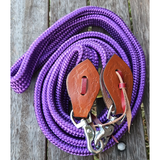 Showman ® 8' flat cotton roping/barrel reins with scissor snap ends. - Country Scene Saddlery and Pet Supplies