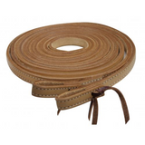 Showman® 8ft Argentina Cowhide Leather Split Reins. - Country Scene Saddlery and Pet Supplies