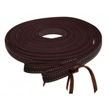 Showman® 8ft Argentina Cowhide Leather Split Reins. - Country Scene Saddlery and Pet Supplies