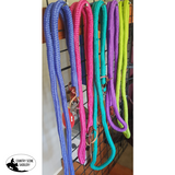 Showman ® 8ft braided soft cotton barrel reins with scissor snap ends - Country Scene Saddlery and Pet Supplies