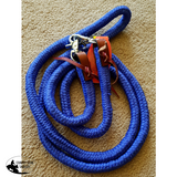Showman ® 8ft braided soft cotton barrel reins with scissor snap ends - Country Scene Saddlery and Pet Supplies