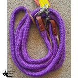 Showman ® 8ft braided soft cotton barrel reins with scissor snap ends - Country Scene Saddlery and Pet Supplies