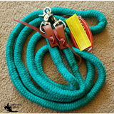 Showman ® 8ft braided soft cotton barrel reins with scissor snap ends - Country Scene Saddlery and Pet Supplies
