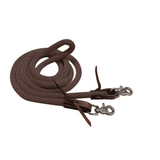 Showman ® 96" Derby nylon barrel reins with scissor snap ends. - Country Scene Saddlery and Pet Supplies