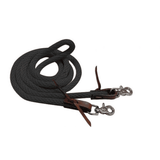 Showman ® 96" Derby nylon barrel reins with scissor snap ends. - Country Scene Saddlery and Pet Supplies
