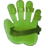 Showman ® Adjustable Rubber Curry Mit. Green