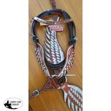 ~ Showman ® Angel wing headstall and breast collar set. - Country Scene Saddlery and Pet Supplies