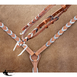 Showman® Argentina cow harness Leather browband headstall - Country Scene Saddlery and Pet Supplies