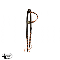 Showman® Argentina Cow Harness One Eared Orange Wither Straps