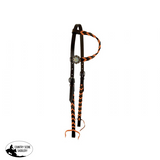 Showman® Argentina Cow Harness One Eared Orange Wither Straps