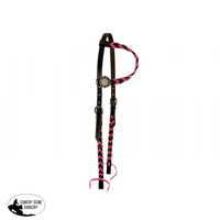Showman® Argentina Cow Harness One Eared Pink Wither Straps