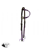 Showman® Argentina Cow Harness One Eared Purple Wither Straps