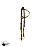 Showman® Argentina Cow Harness One Eared Yellow/Gold Wither Straps