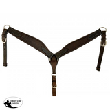 Showman ® Argentina Cow Leather Basket Tooled Breastcollar. Breastplate/breast Collar