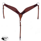 Showman ® Argentina cow leather basket tooled breastcollar. - Country Scene Saddlery and Pet Supplies