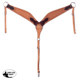 Showman ® Argentina cow leather basket tooled breastcollar. - Country Scene Saddlery and Pet Supplies
