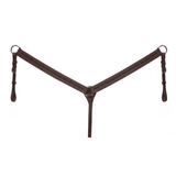 Showman ® Argentina cow leather breast collar . - Country Scene Saddlery and Pet Supplies