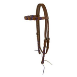 Showman ® Argentina cow leather brow band headstall - Country Scene Saddlery and Pet Supplies