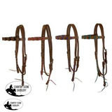 New! Showman ® Argentina Cow Leather Brow Band Headstall